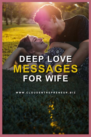 Deep love messages for wife