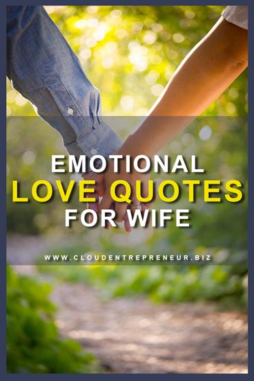 Emotional love quotes for wife