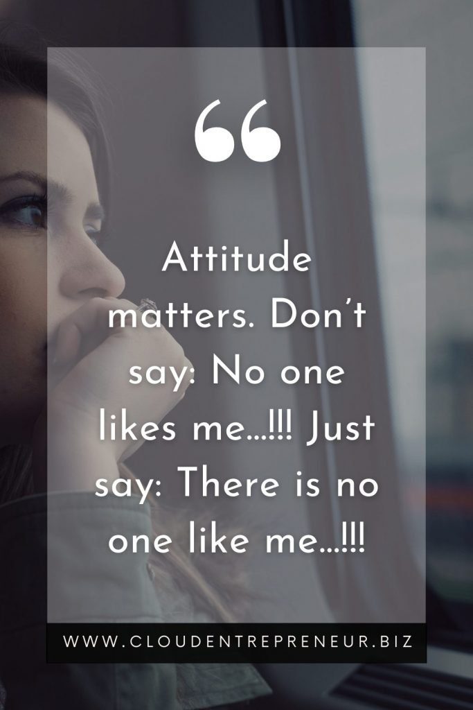 attitude caption for girls